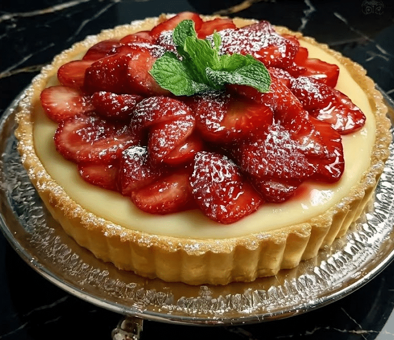 Tarte aux Fraises et à la Crème Pâtissière