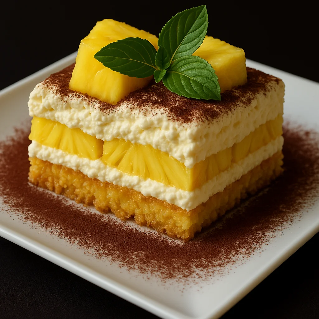 Tiramisu tropical ananas & coco