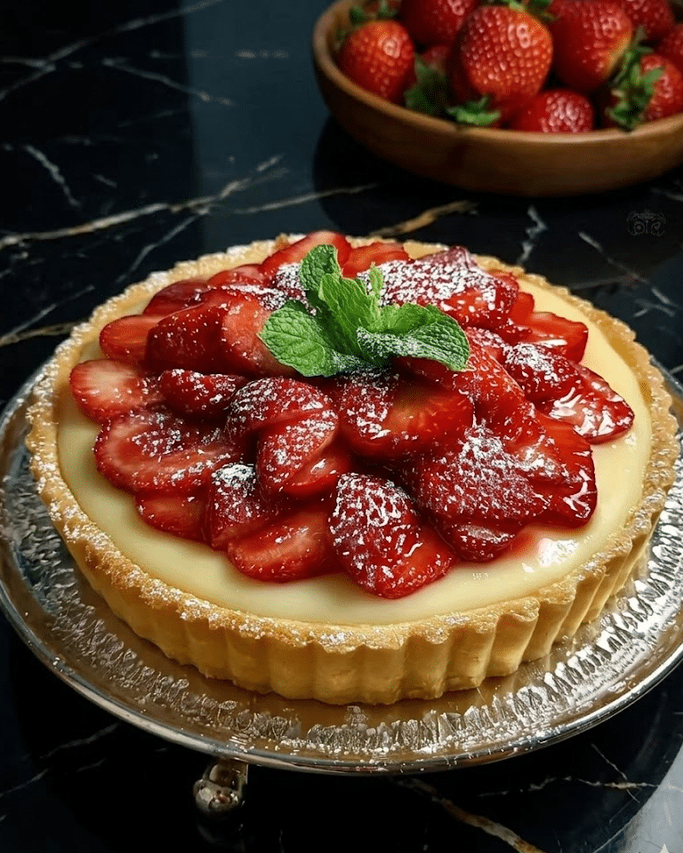 Tarte aux Fraises et à la Crème Pâtissière Recette Facile