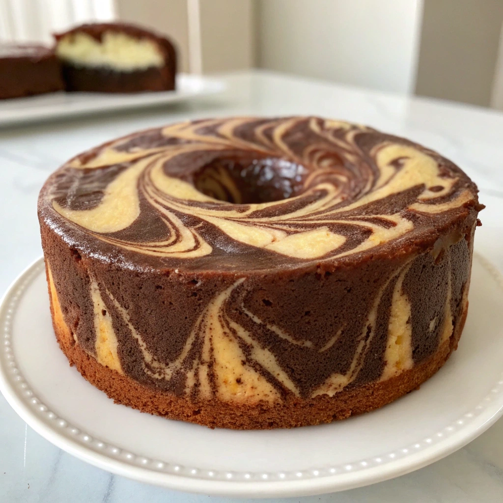 cake-marbr--au-chocolat-ultra-moelleux (2) Cake marbré au chocolat