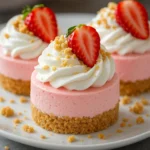 mini cheesecakes à la fraise