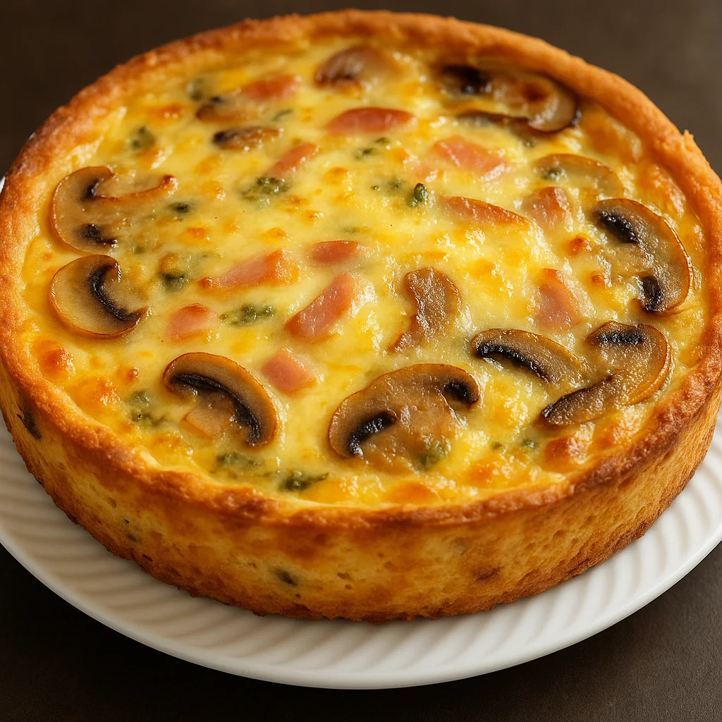 quiche sans pâte au thon et champignons 3 quiche sans pâte au thon et champignons
