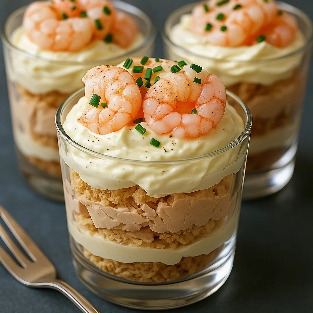 Tiramisu aux crevettes roses à tomber par terre