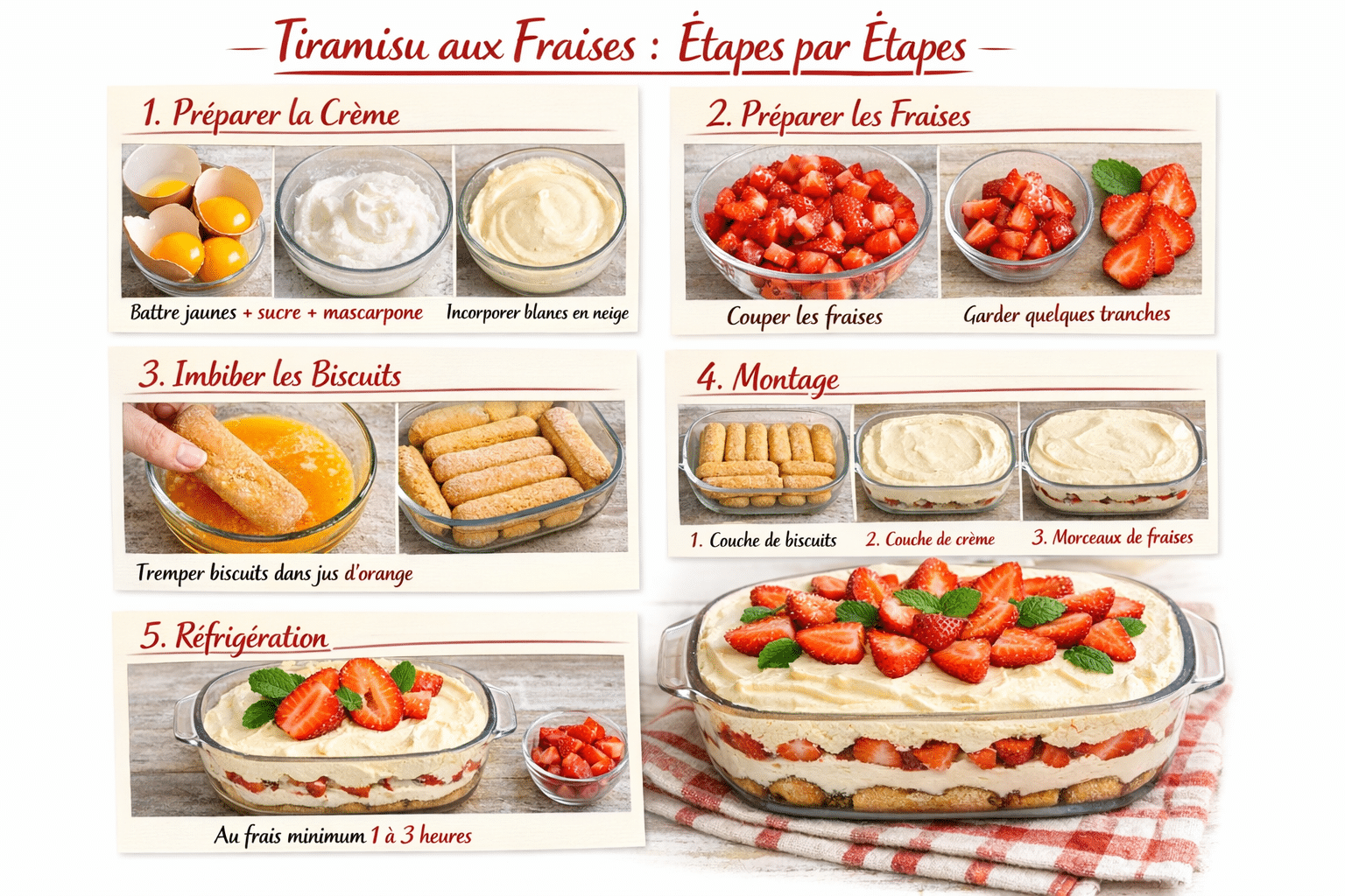 Comment Faire le Tiramisu aux Fraises