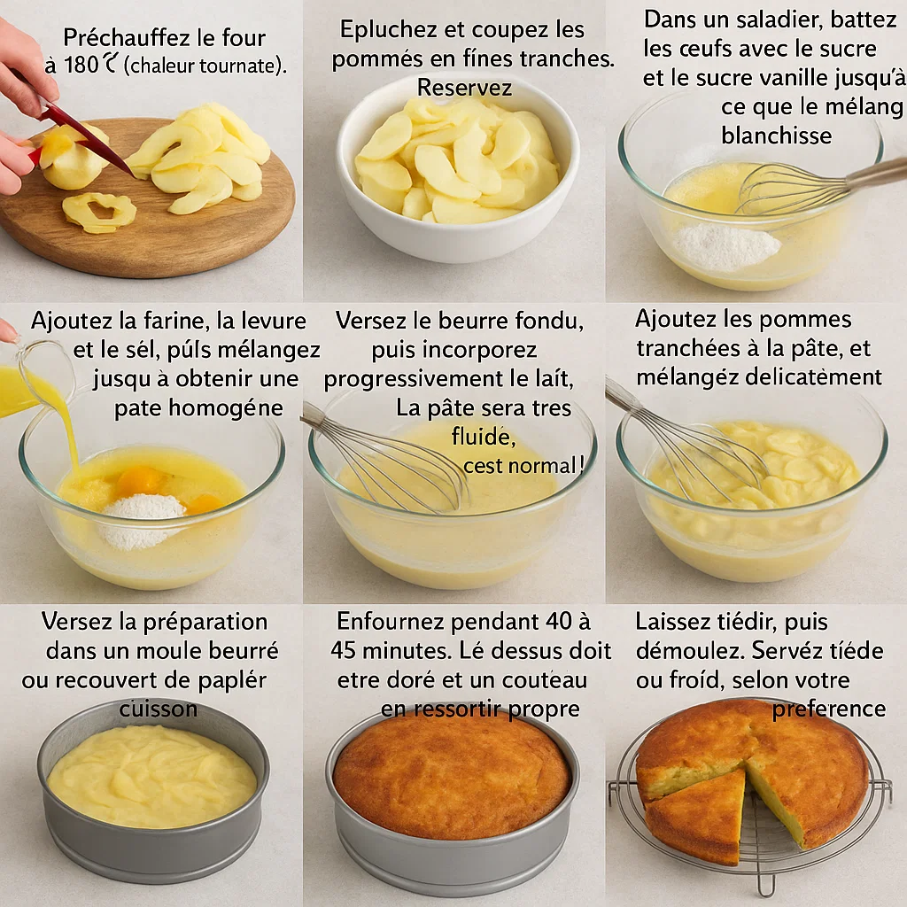 gateau-flan-aux-pommes-4 Gâteau Flan aux Pommes