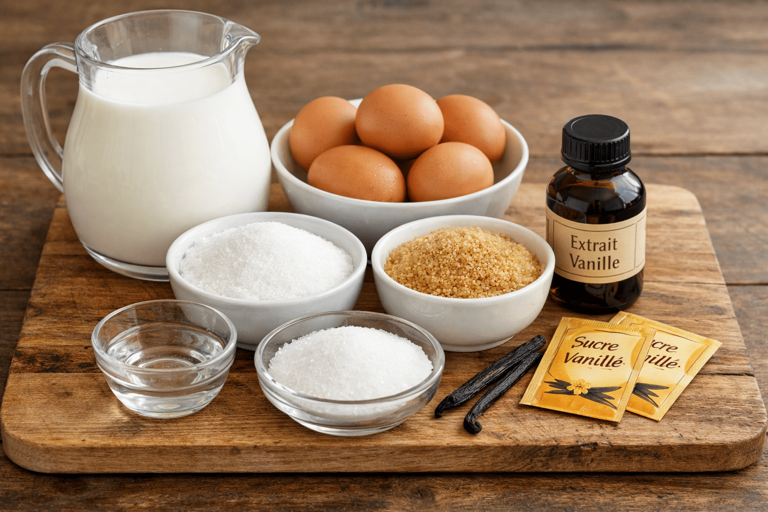 La Liste des Ingrédients : Œufs au Lait de Ma Grand-Mère : Le Dessert Réconfortant et Ultra-Crèmeux à la Française