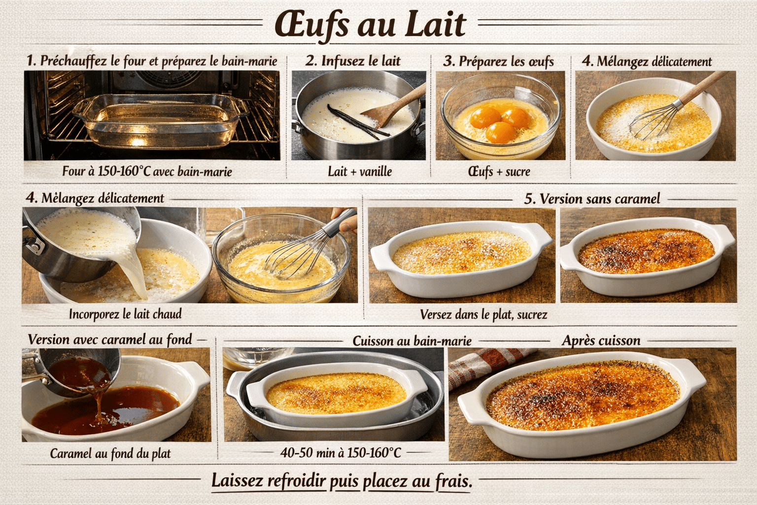 Étape par Étape: Œufs au Lait de Ma Grand-Mère : Le Dessert Réconfortant et Ultra-Crèmeux à la Française