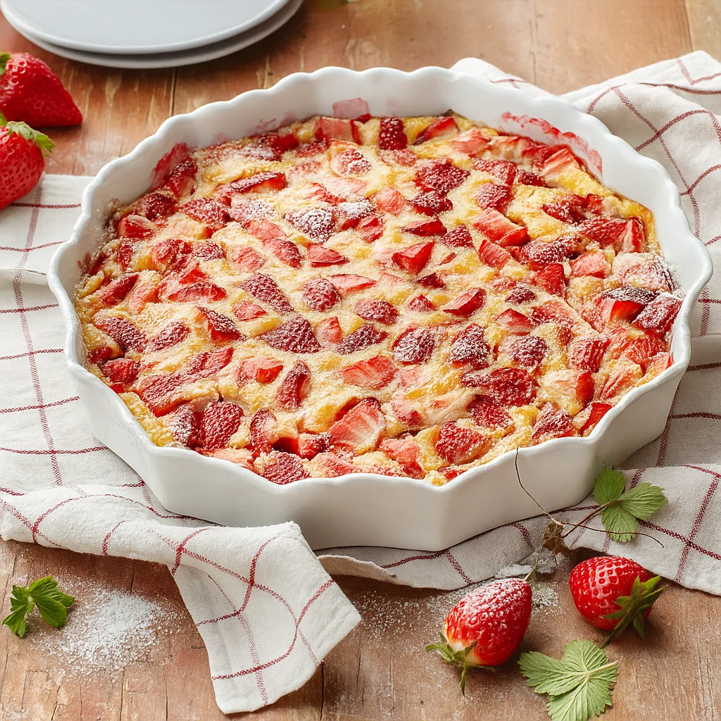 clafoutis-aux-fraises-3 Clafoutis aux fraises facile et gourmand