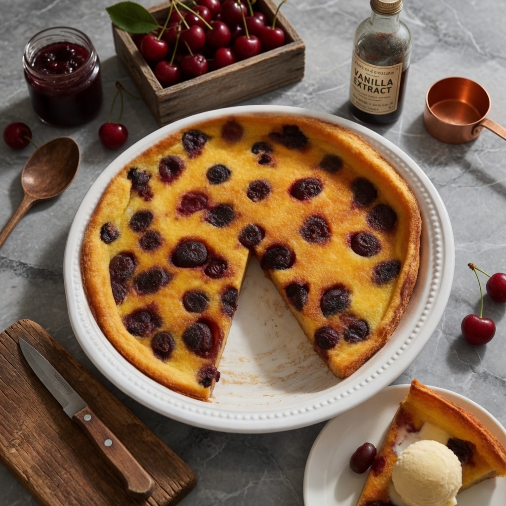 clafoutis aux cerises traditionnel