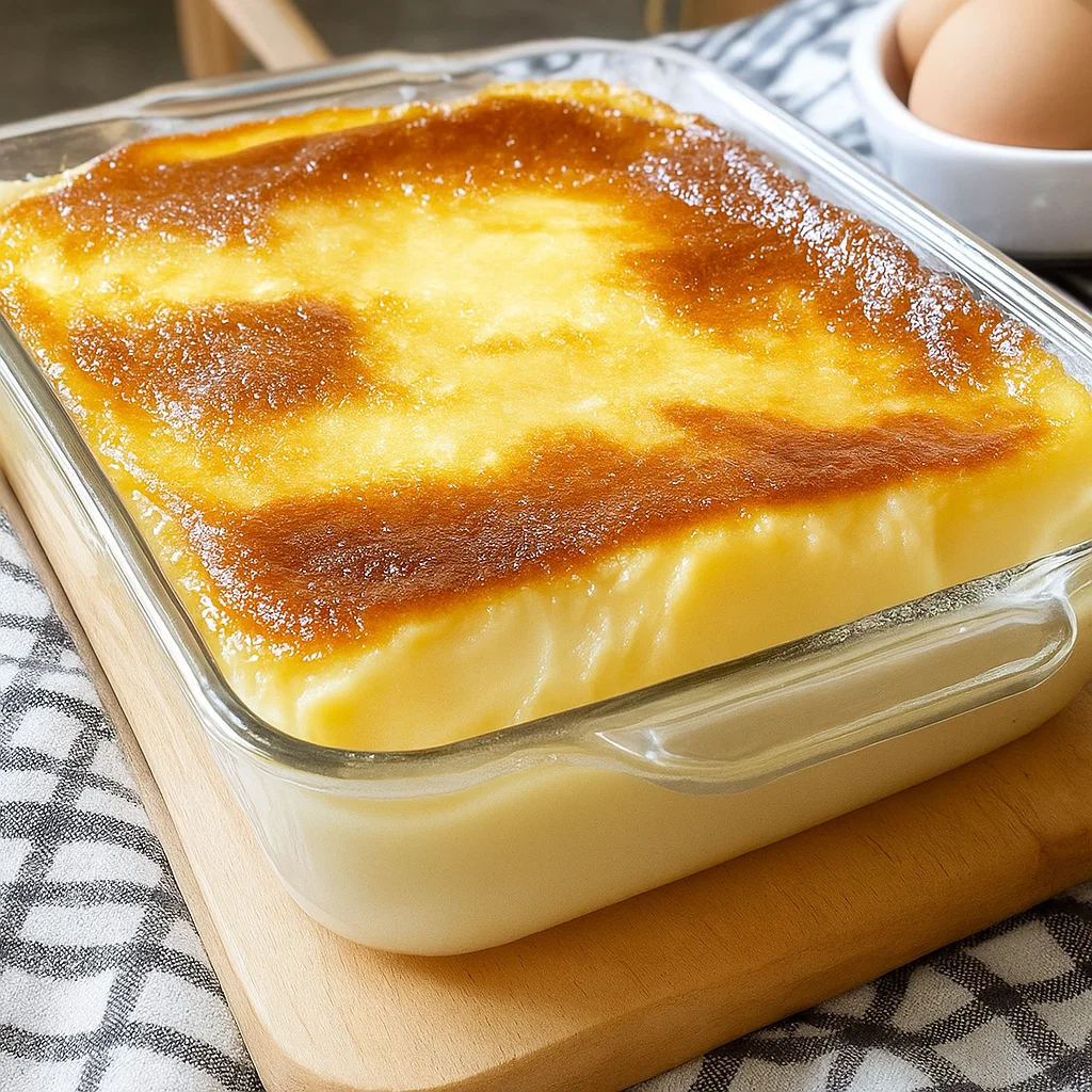 Les œufs au lait : mélange lait, œufs et sucre