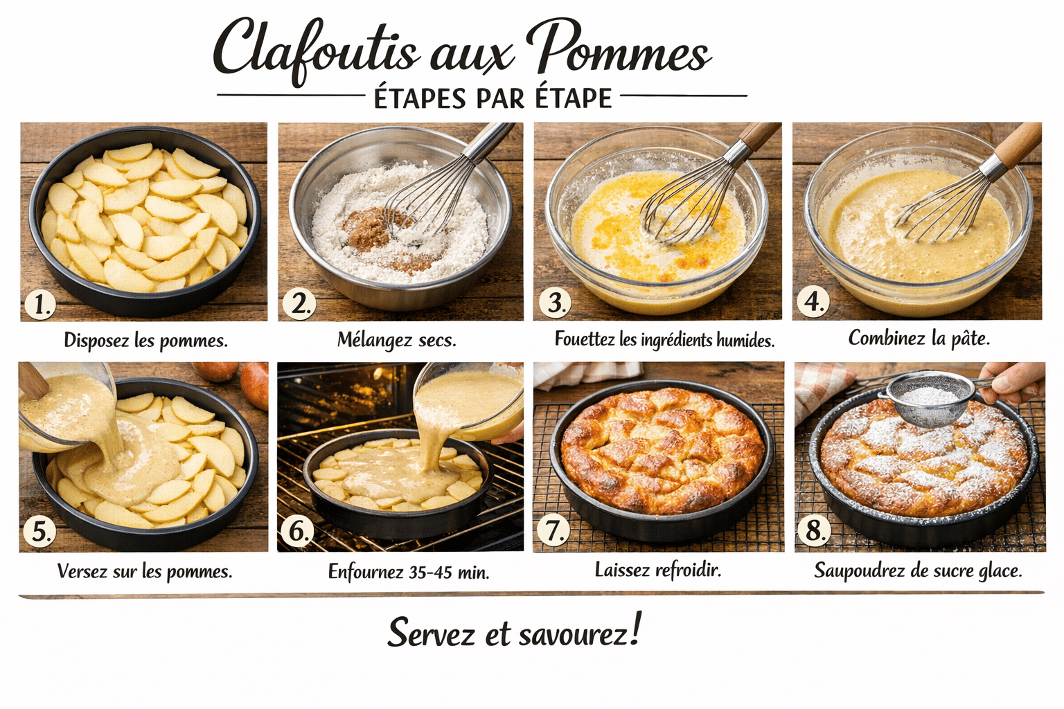 Étape par Étape: Clafoutis aux Pommes