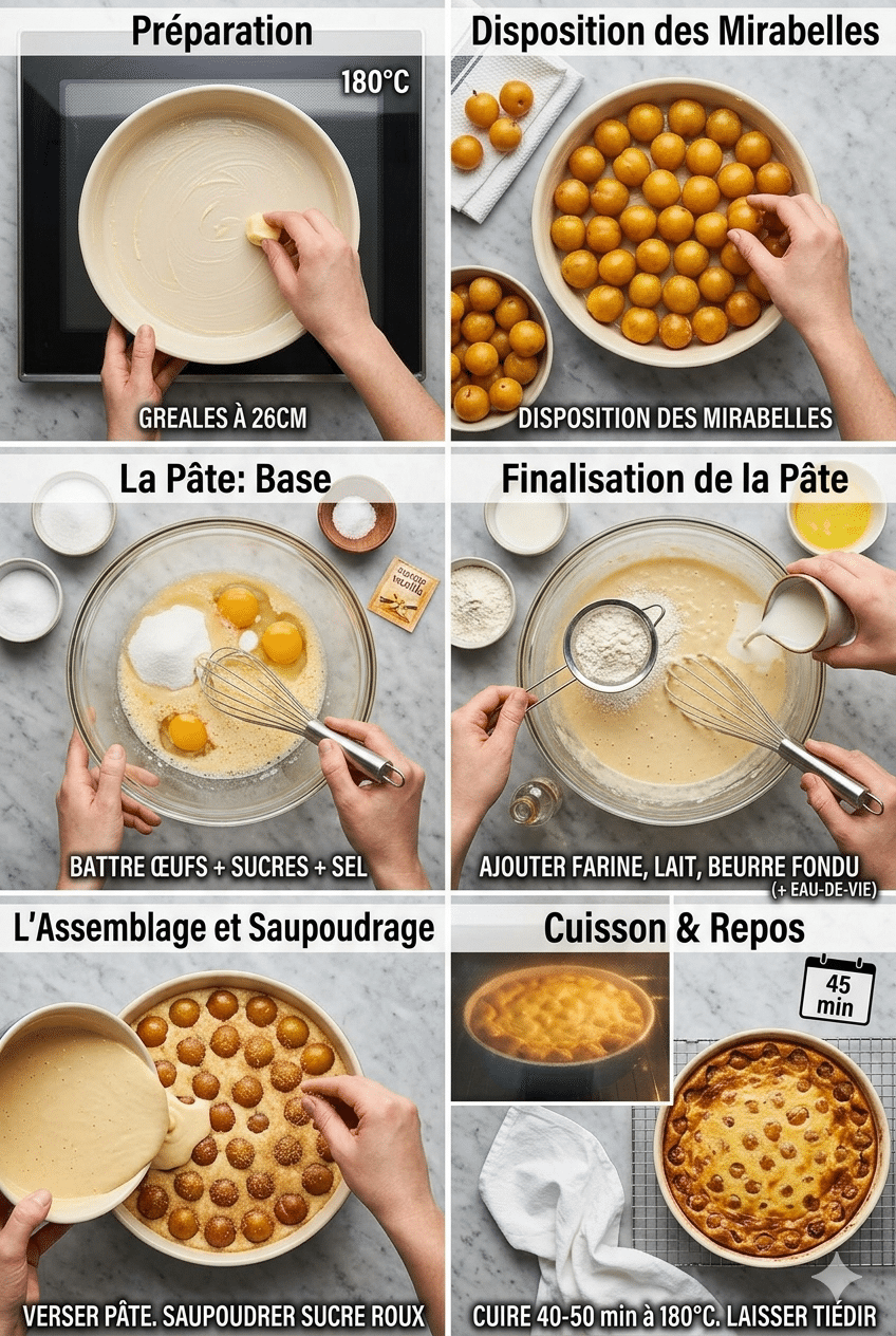 clafoutis aux mirabelles traditionnel
