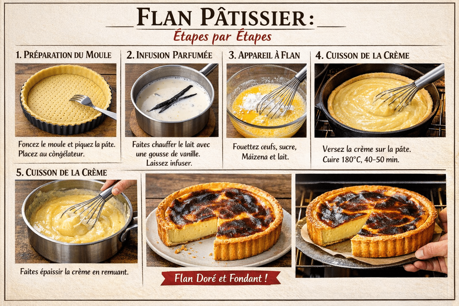 Comment préparer la Recette Flan du Boulanger