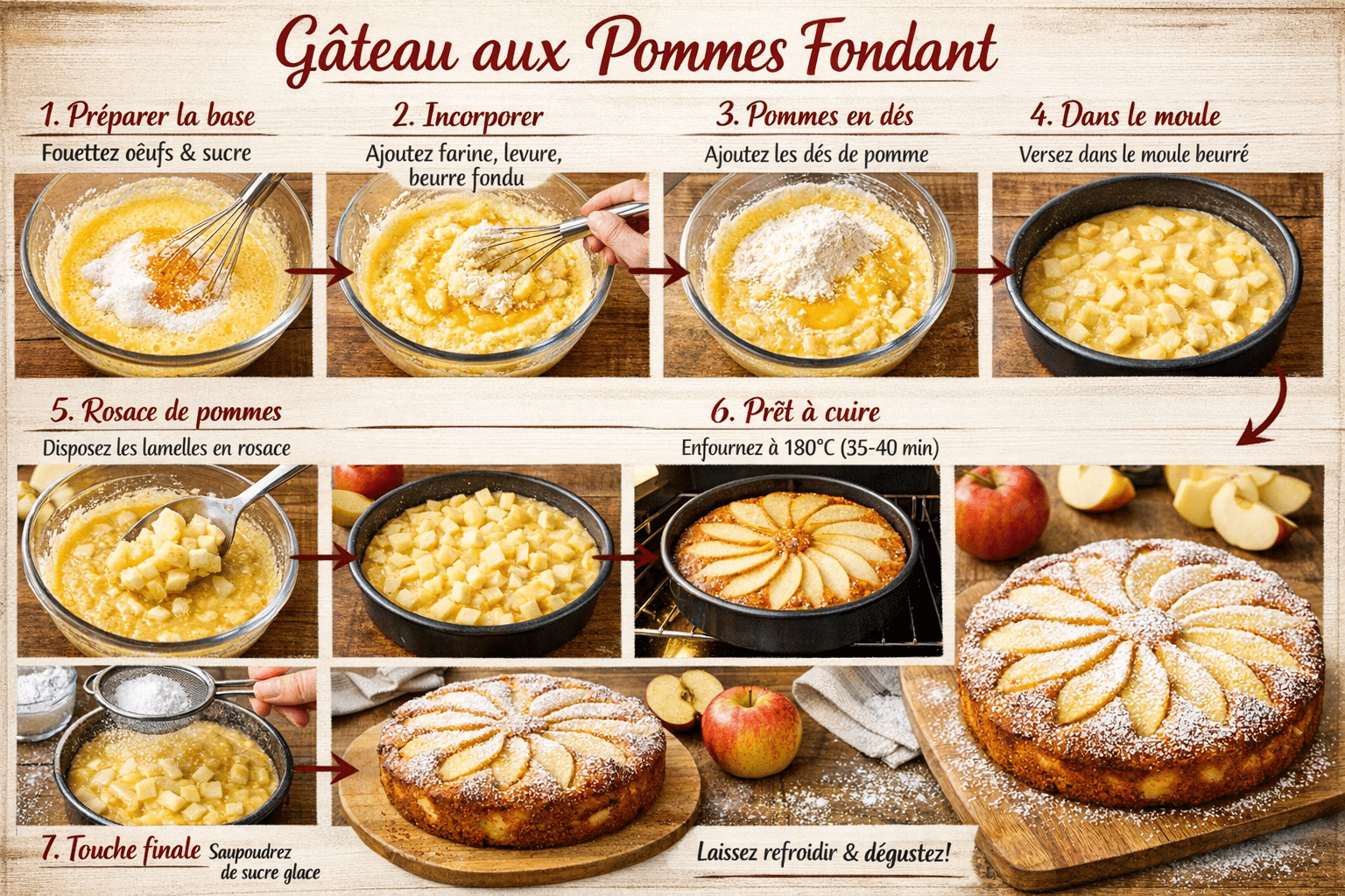 Comment faire le Fondant aux Pommes Mascarpone