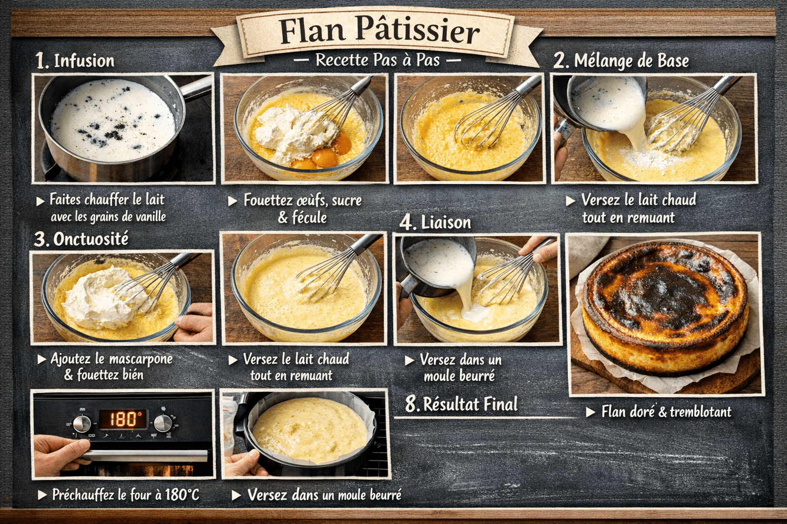 Comment préparer le Flan au Mascarpone