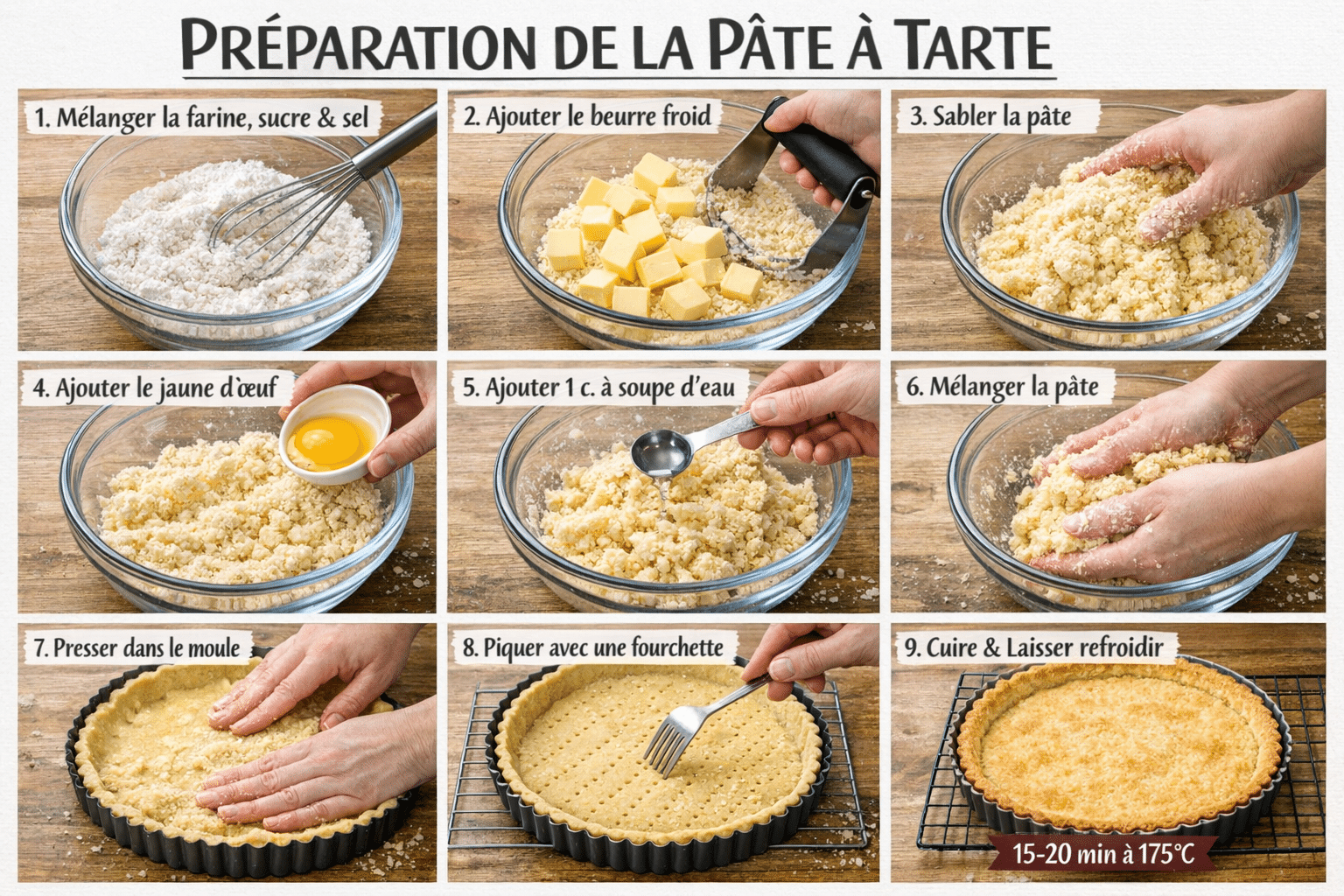 1. Préparer la croûte