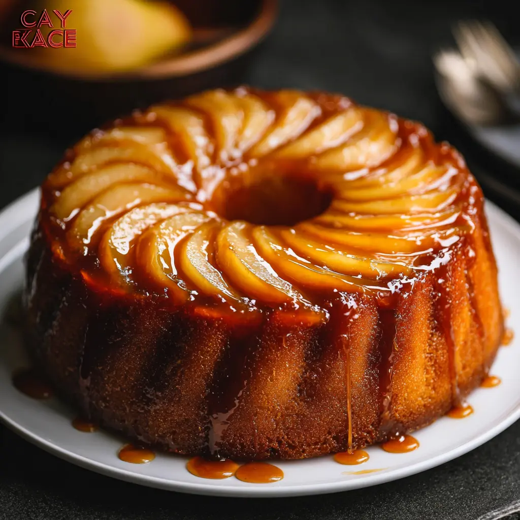 Ingrédients pour le Gâteau aux Pommes Tomber Terre : pommes coupées en dés, beurre fondu, œufs, sucre et une petite quantité de farine.