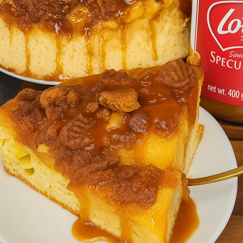 Ingrédients pour un gâteau invisible aux pommes et caramel au beurre salé, y compris des pommes, de la farine, des œufs, du sucre et du lait.