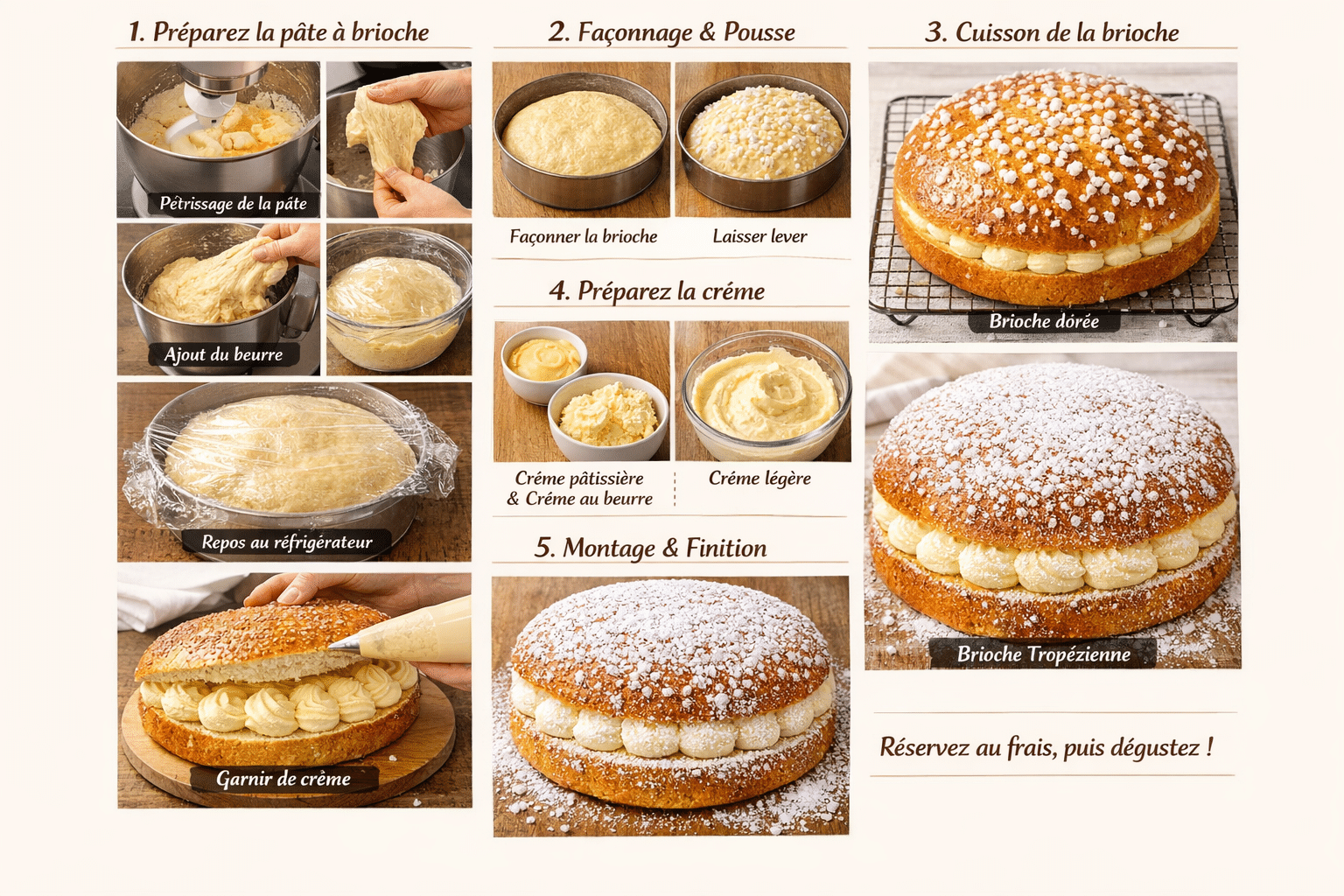 La Vraie Tarte Tropézienne : La Brioche Moelleuse, la Crème