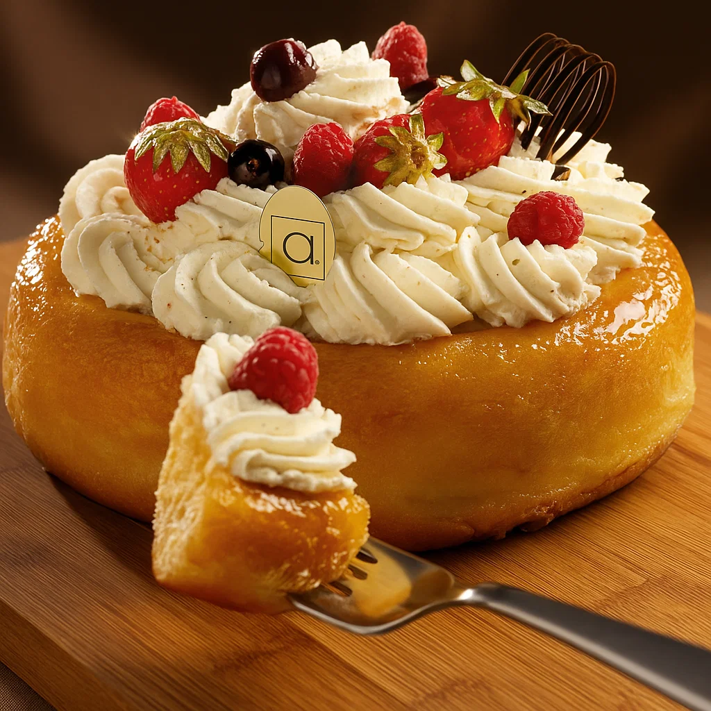 Baba au rhum Alexandres recette 2 Ingrédients pour la Baba au rhum Alexandres recette : brioche cuite, rhum ambré, zeste d'orange et de citron, et crème liquide pour la chantilly.