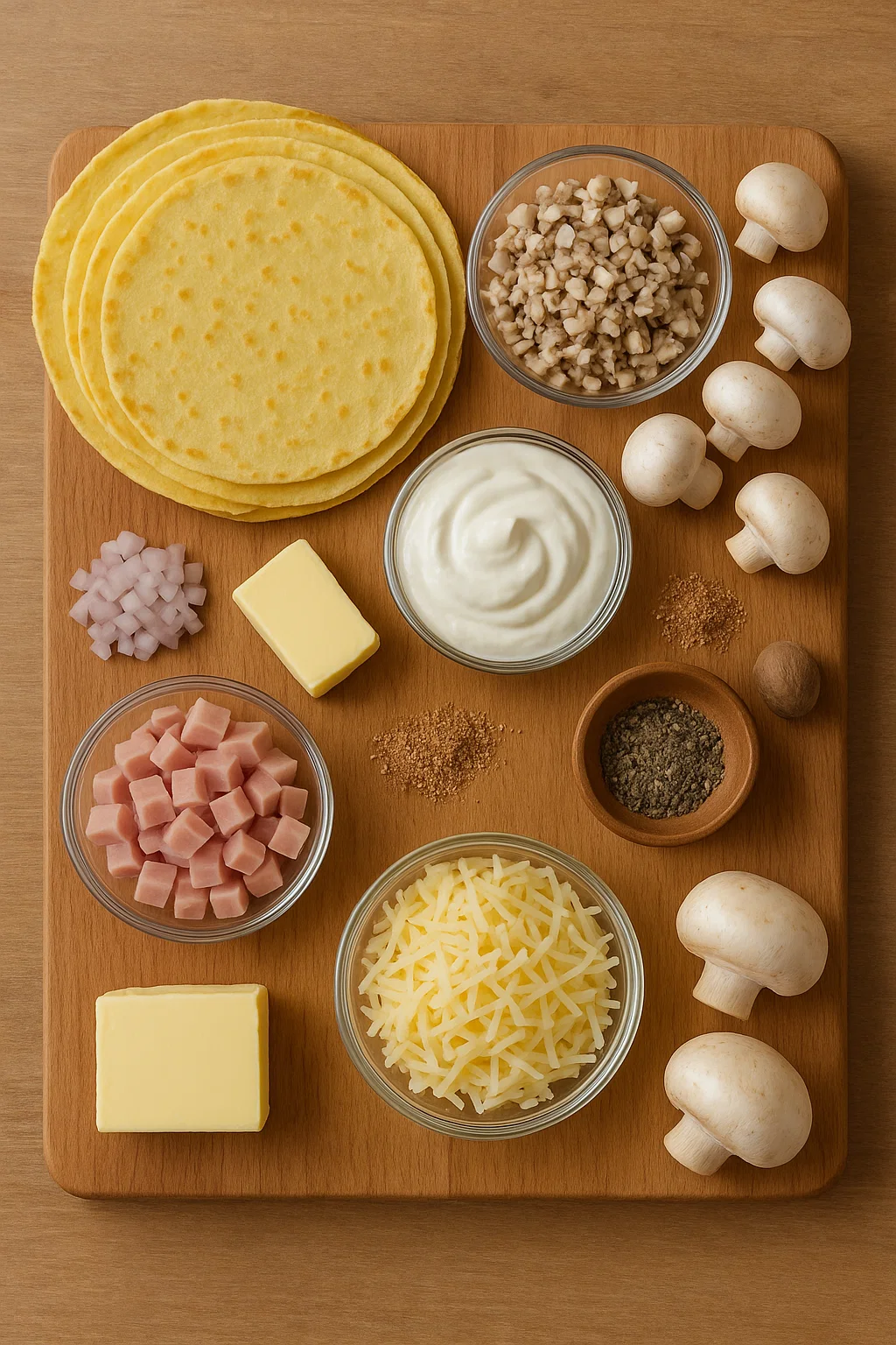 Ficelle Picarde 4 Plat de Ficelles Picardes tout juste sorti du four, gratinées, dorées et recouvertes de fromage fondu et de muscade.