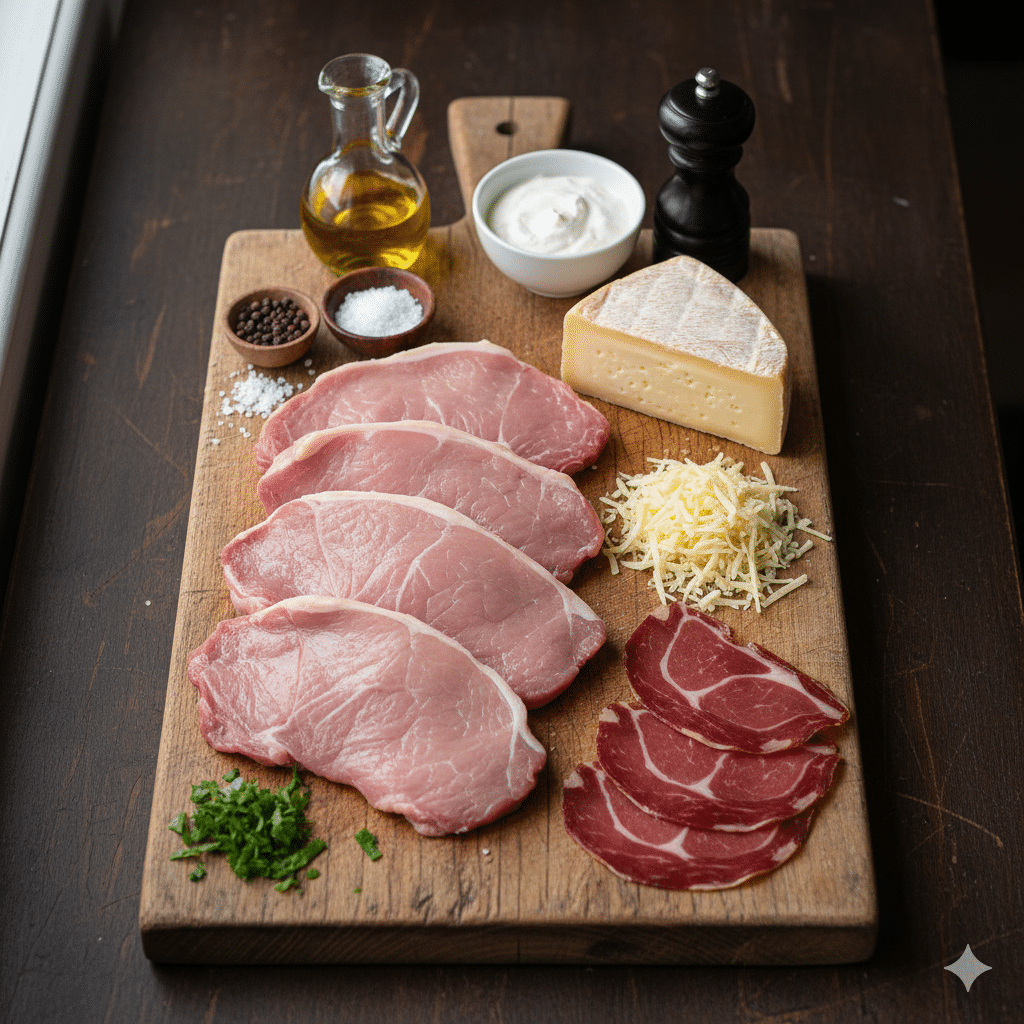 La Liste des Ingrédients : Escalope Savoyarde