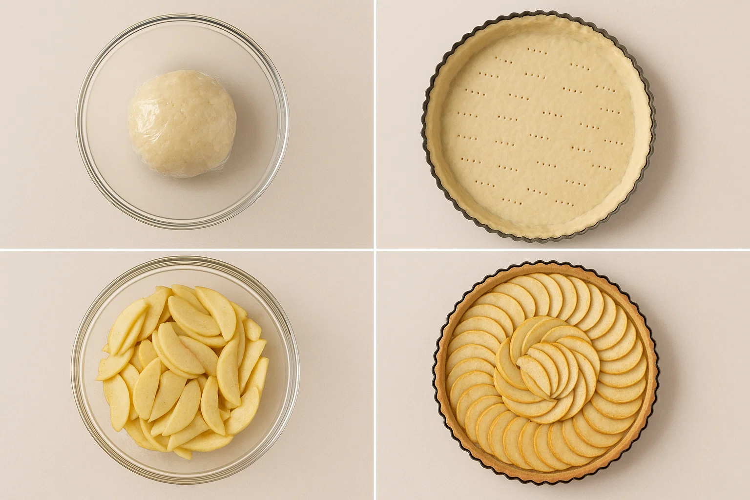 Tarte aux Pommes Sans Sucre 1 Part de Tarte aux pommes sans sucre sur une assiette, montrant la pâte bien dorée et les pommes tendres.