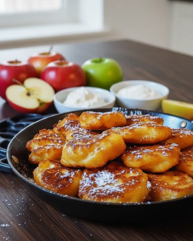 Beignets aux Pommes à la Poêle