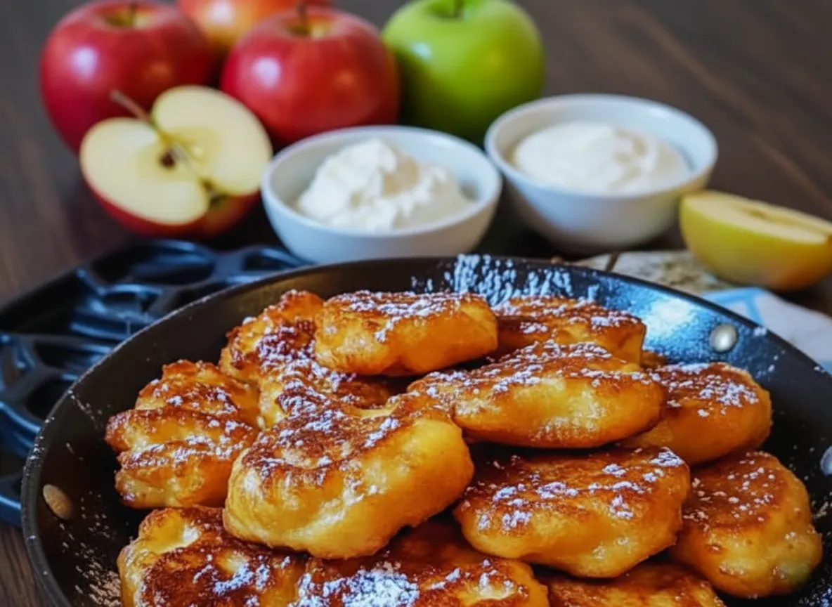 Beignets aux Pommes à la Poêle