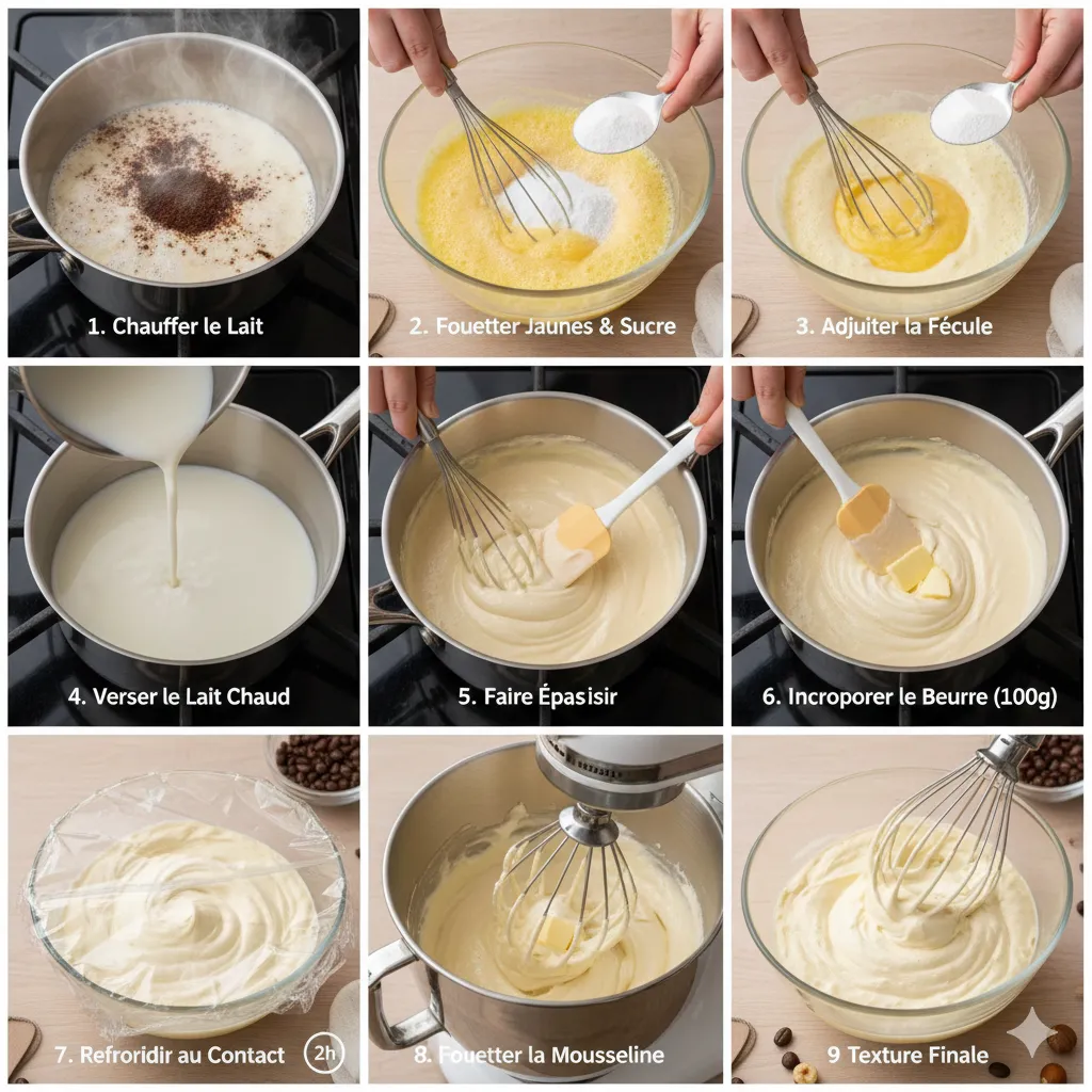 Bûche café-noisette croustillante