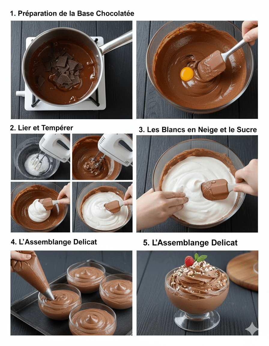 Le Guide de Préparation Étape par Étape: Mousse au Chocolat et Mascarpone