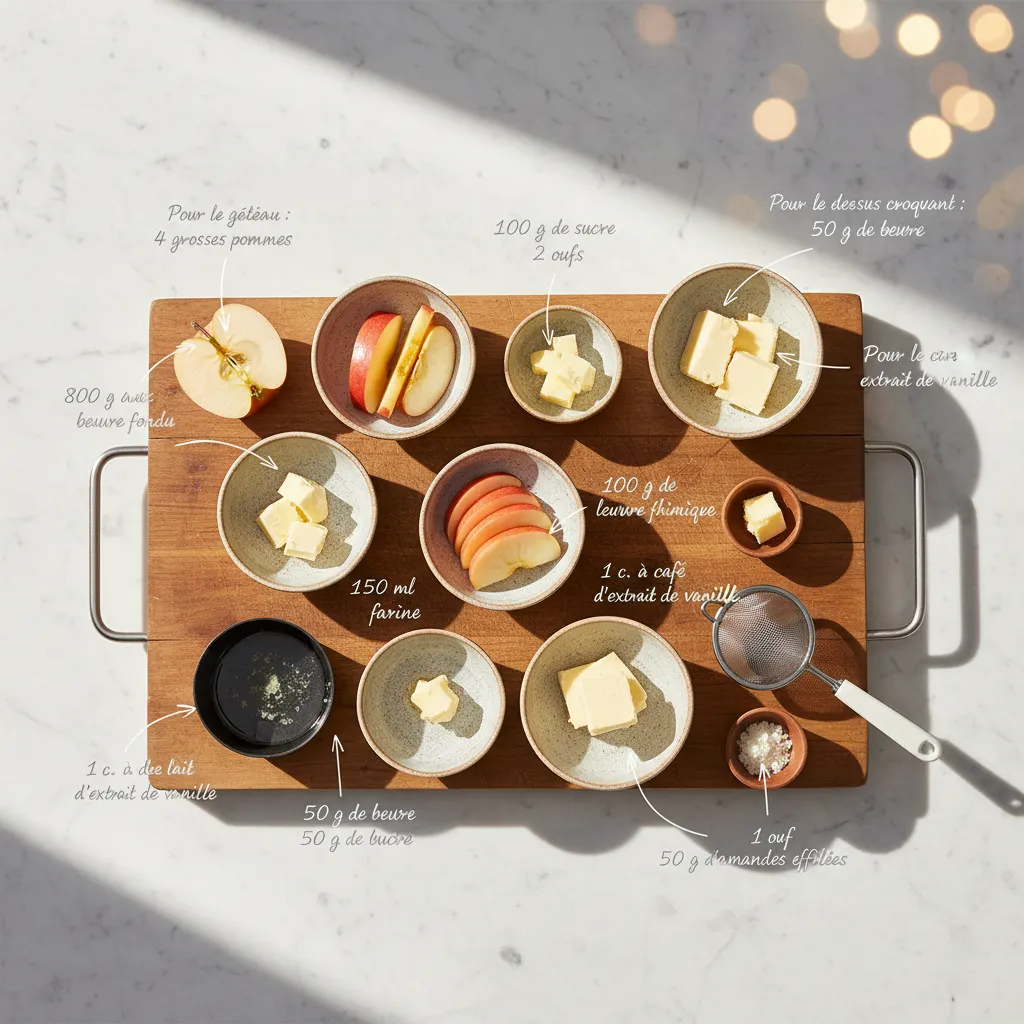 Grimolle aux pommes 33 Part de Grimolle aux pommes servie tiède avec une cuillère de crème fraîche à côté.