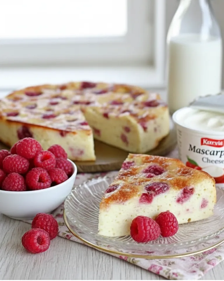 Pâte à Millasson liquide, jaune pâle, dans un saladier, prête à être versée.Millasson Fondant aux Framboises et Vanille