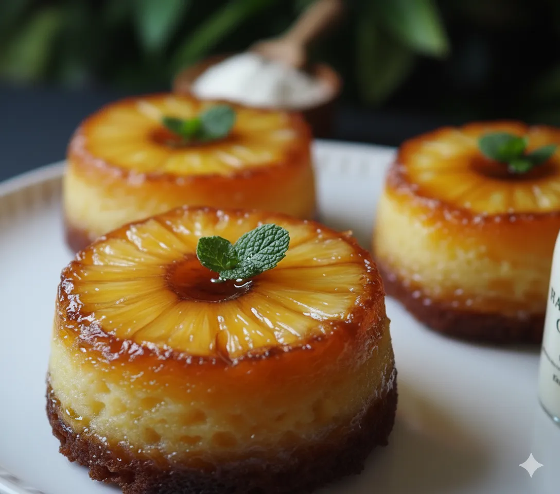 Petits Moelleux Renversés à l’Ananas et Mascarpone