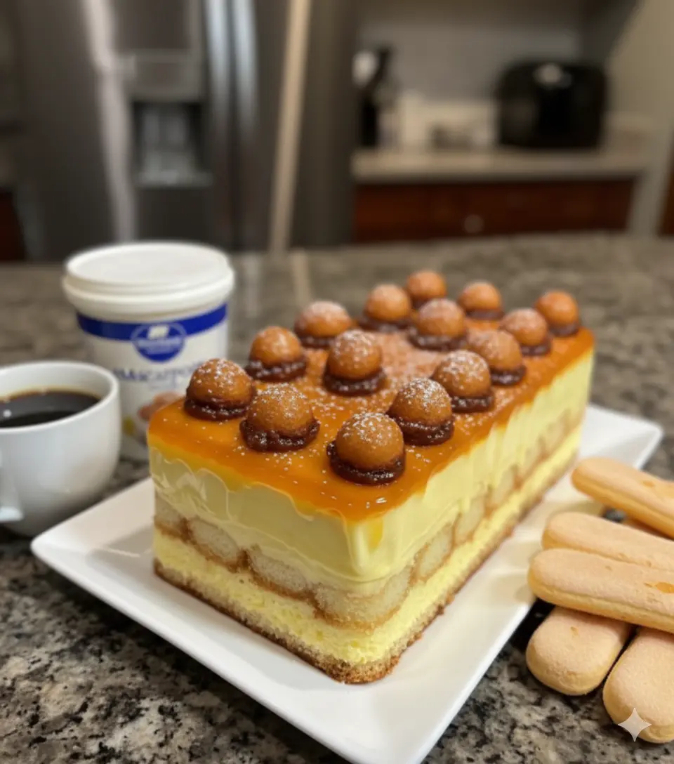 Tiramisu Classique 1 Crème mascarpone avec les blancs d'œufs incorporés, lisse et très mousseuse.