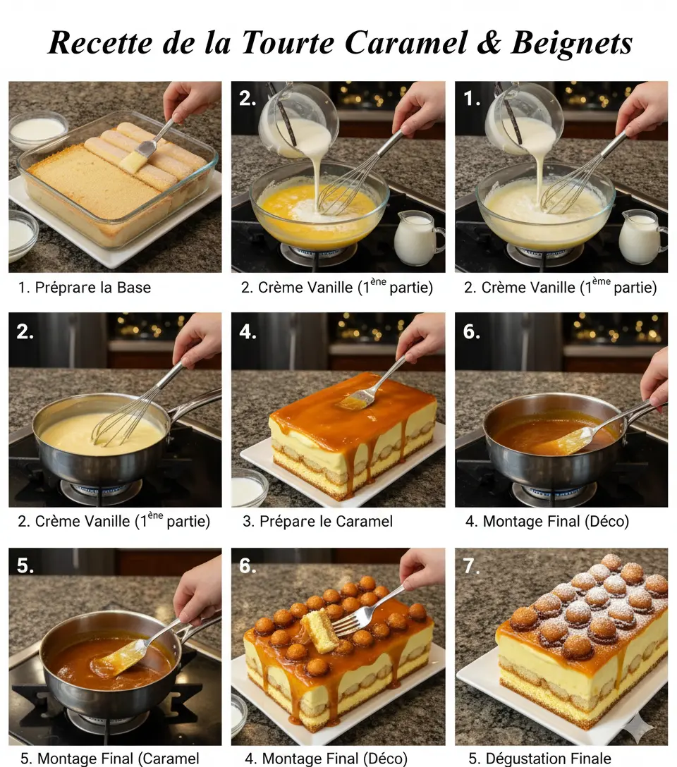 Tiramisu Classique entier dans son plat, saupoudré généreusement de cacao en poudre.