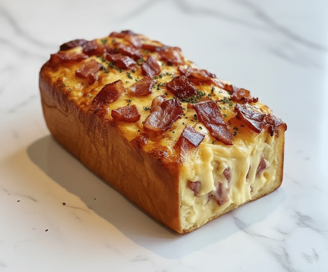 Cake Camembert et Lardons 1 Mélange d'œufs, lait, huile et farine dans un saladier pour la pâte à cake Title : Préparation de la Base du Cake Cake Camembert et Lardons