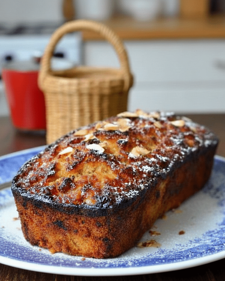 Tranche de Cake aux Pommes à l’Ancienne, révélant les couches de fruits et la texture moelleuse. Cake aux Pommes à l’Ancienne