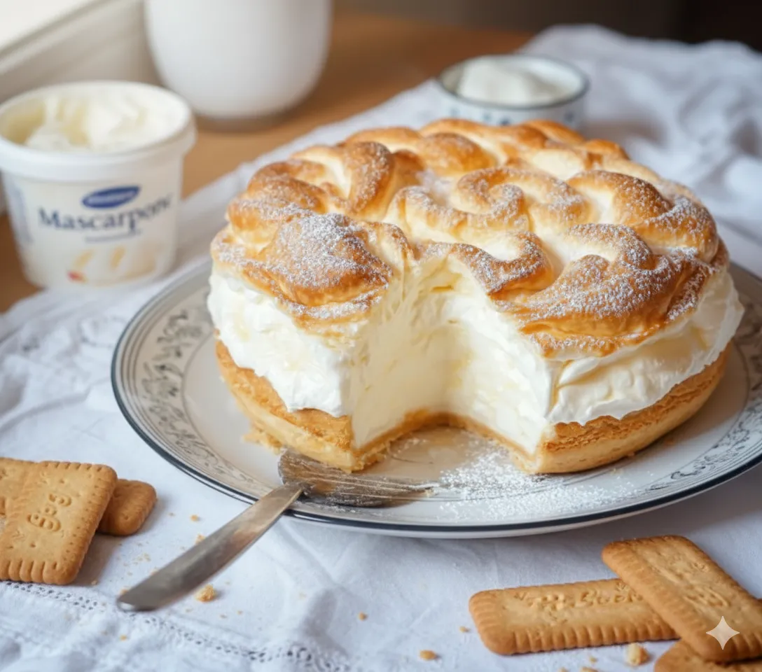 Grand bol contenant une mousse vanille très volumineuse et stable, prête à être utilisée. Gâteau Nuage