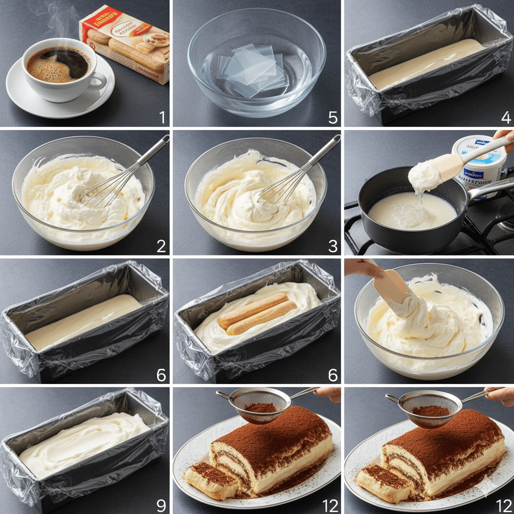 Spatule mélangeant délicatement des blancs d'œufs en neige dans une crème au mascarpone jaune pâle