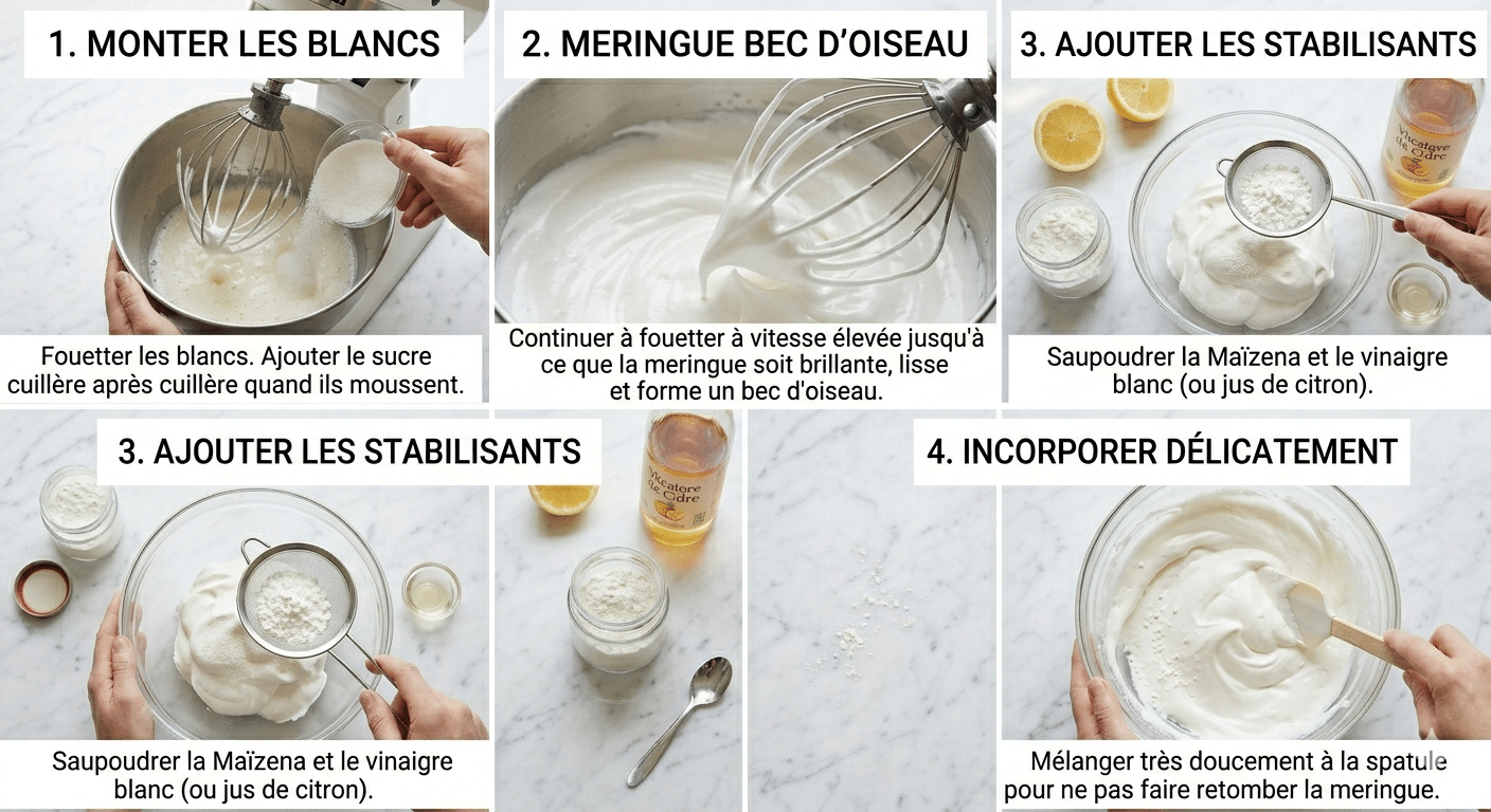 Le foisonnement de la meringue Le foisonnement de la meringue