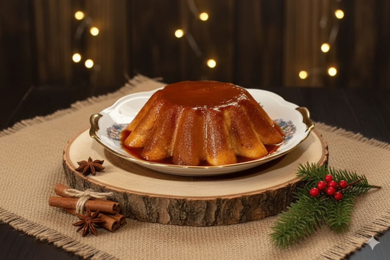 Gâteau de semoule façon Œufs battus versés dans une masse de semoule épaisse et tiédie