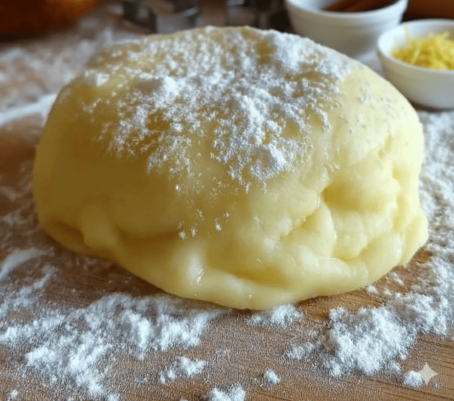 Mains frottant de la farine et du beurre pour obtenir une texture sableuse. Pâte sablée de noël