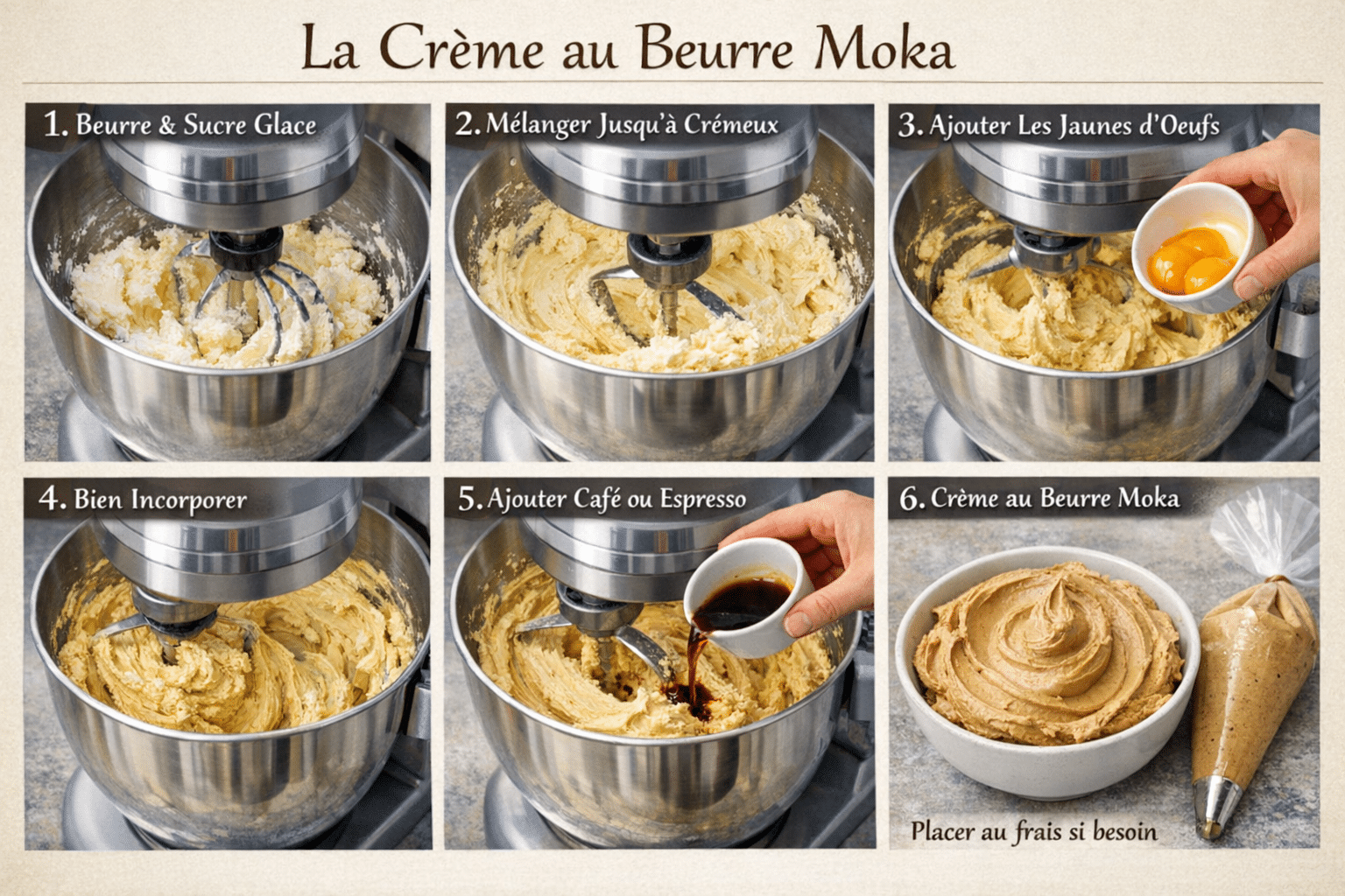 Étape 2 : La Crème au Beurre Moka