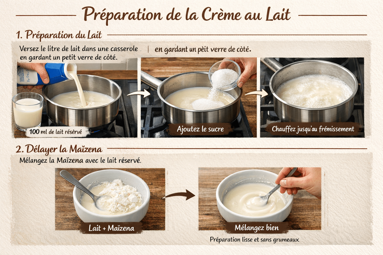 Préparation du lait