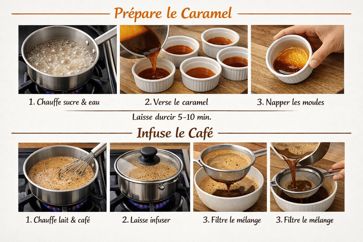 1. Prépare le caramel recette