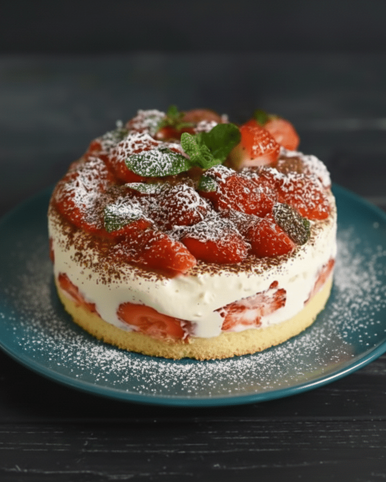 Charlotte aux Fraises Façon Tiramisu Classiques Recette facile