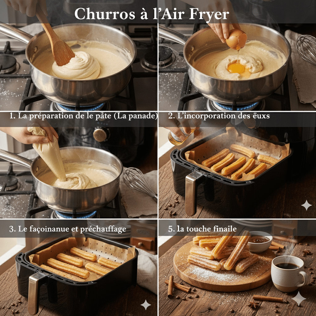 Le Guide de Préparation Étape par Étape: Churros à l’Air Fryer