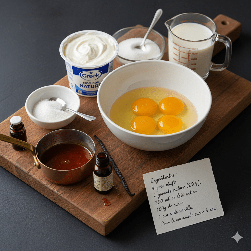 La Liste des Ingrédients : Gâteau au Yaourt Ultra-Léger