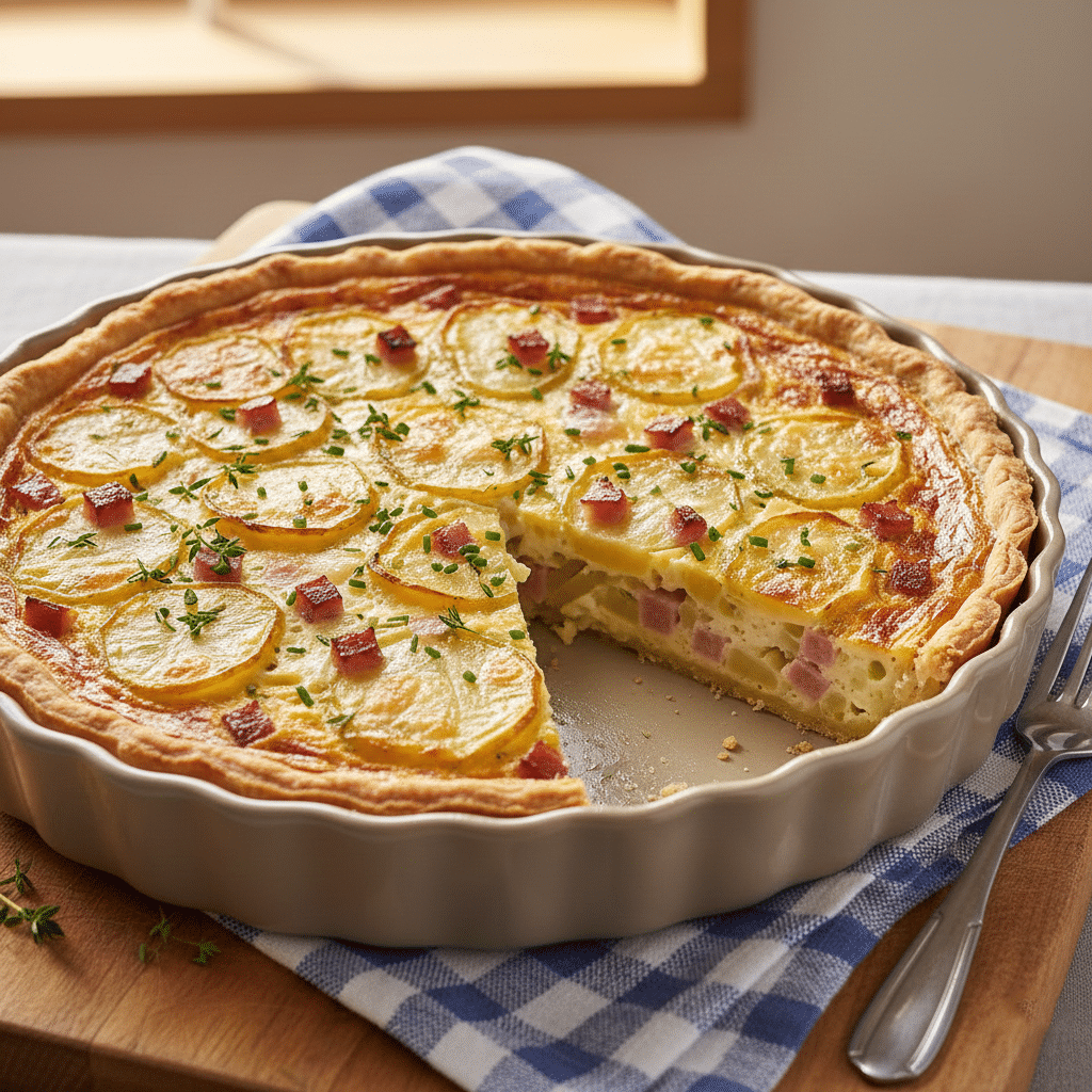 Recette Quiche aux Pommes de Terre et Jambon